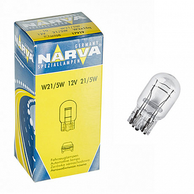 New NARVA 12V 5W Japan Type 1016 Single Socket 17919 W3x16q W21/5W
